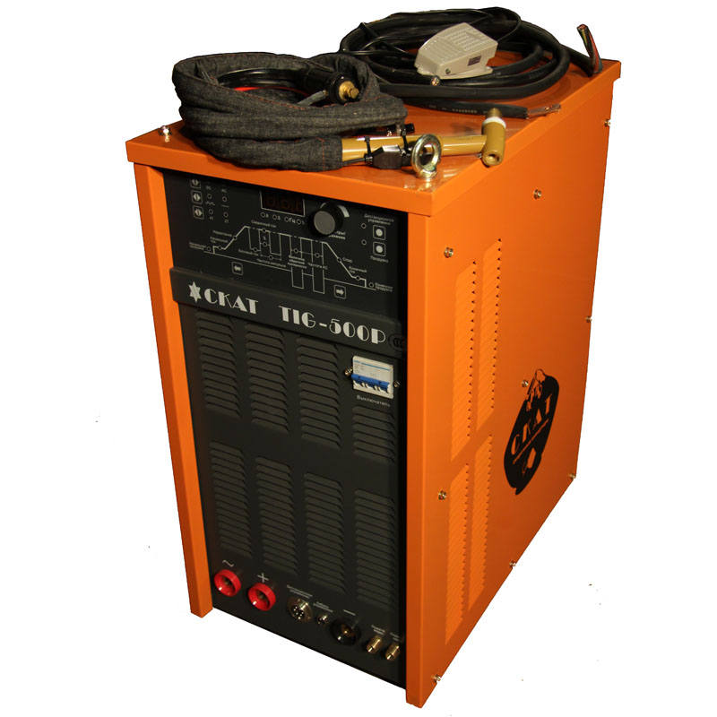 Сварочный инвертор TIG-500Р (WSE-500) AC/DC пульс (10-500А/380V) с гор.; ММА; 55кг